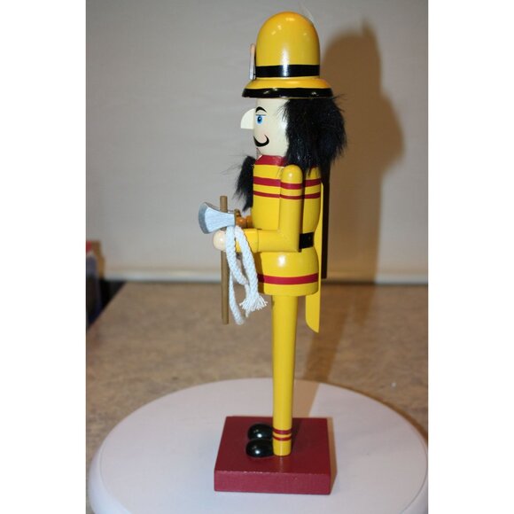 Wooden Nutcracker - Fireman with Hose - from Hobby Lobby - Picture 3 of 4